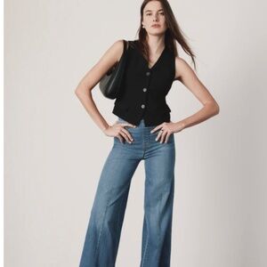 Spanx seemed front wide leg jeans